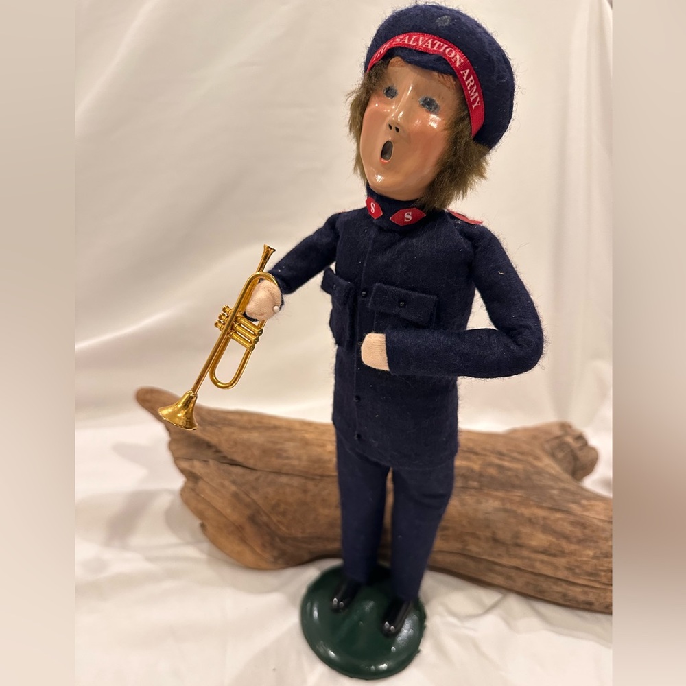 Vintage Byers' Choice Caroler 1996 Salvation Army Man with Trumpet